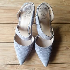 Vince Camuto Snakeskin Leather Stilettos - EUC